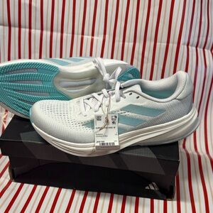 Adidas Supernova Rise Women's White and Teal Athletic Shoes